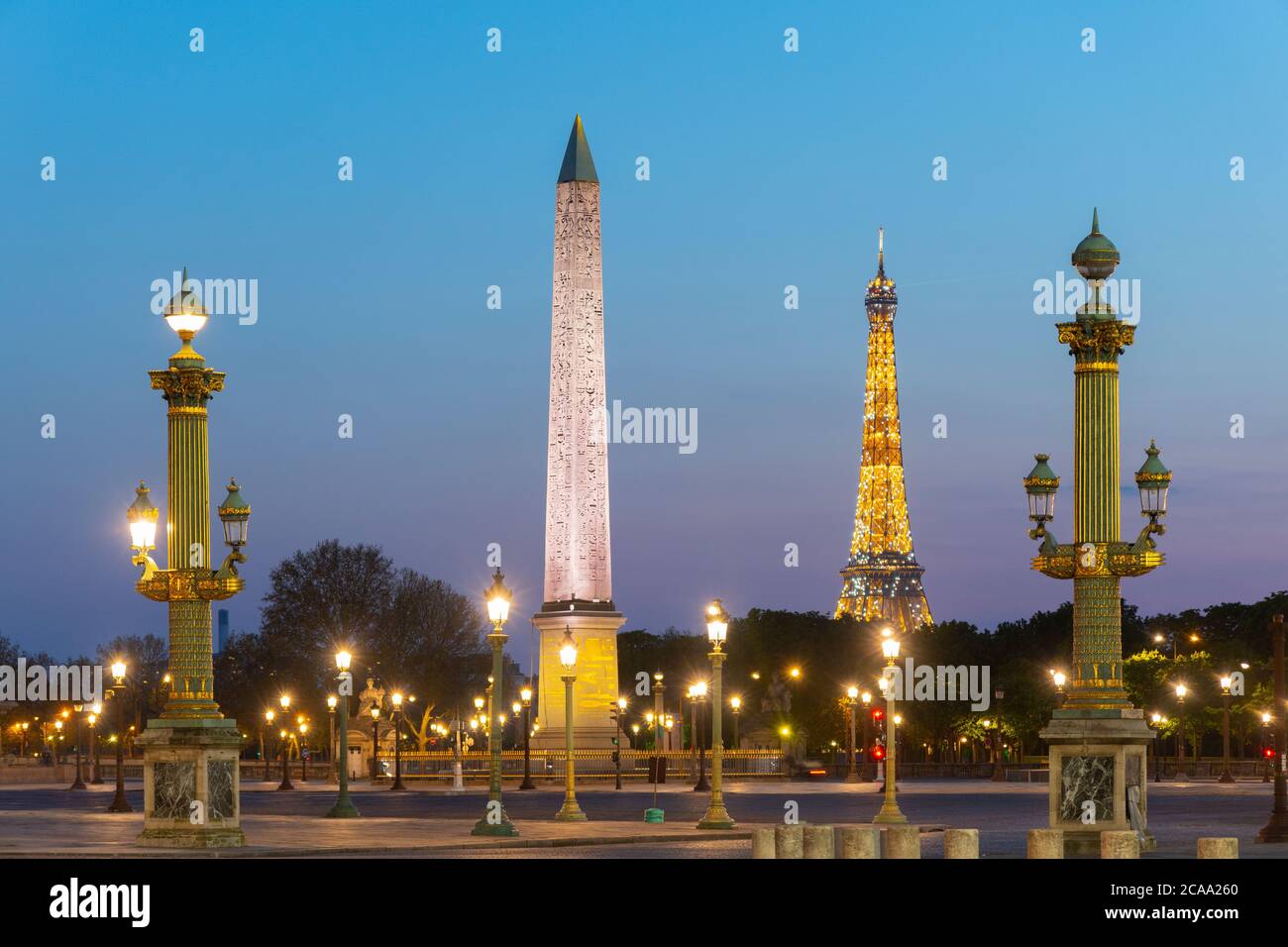 Place de la Concorde, de la place de la Concorde est l'une des grandes places publiques à Paris, France Banque D'Images