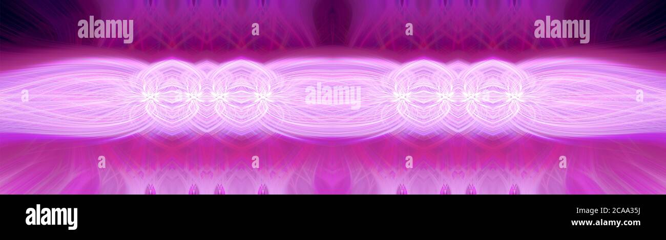 Beau résumé fibres 3d entrelacées formant une forme d'éclat, de flamme, de fleur, de coeurs interreliés. Couleurs rose, marron et violet. Illustration. Banque D'Images