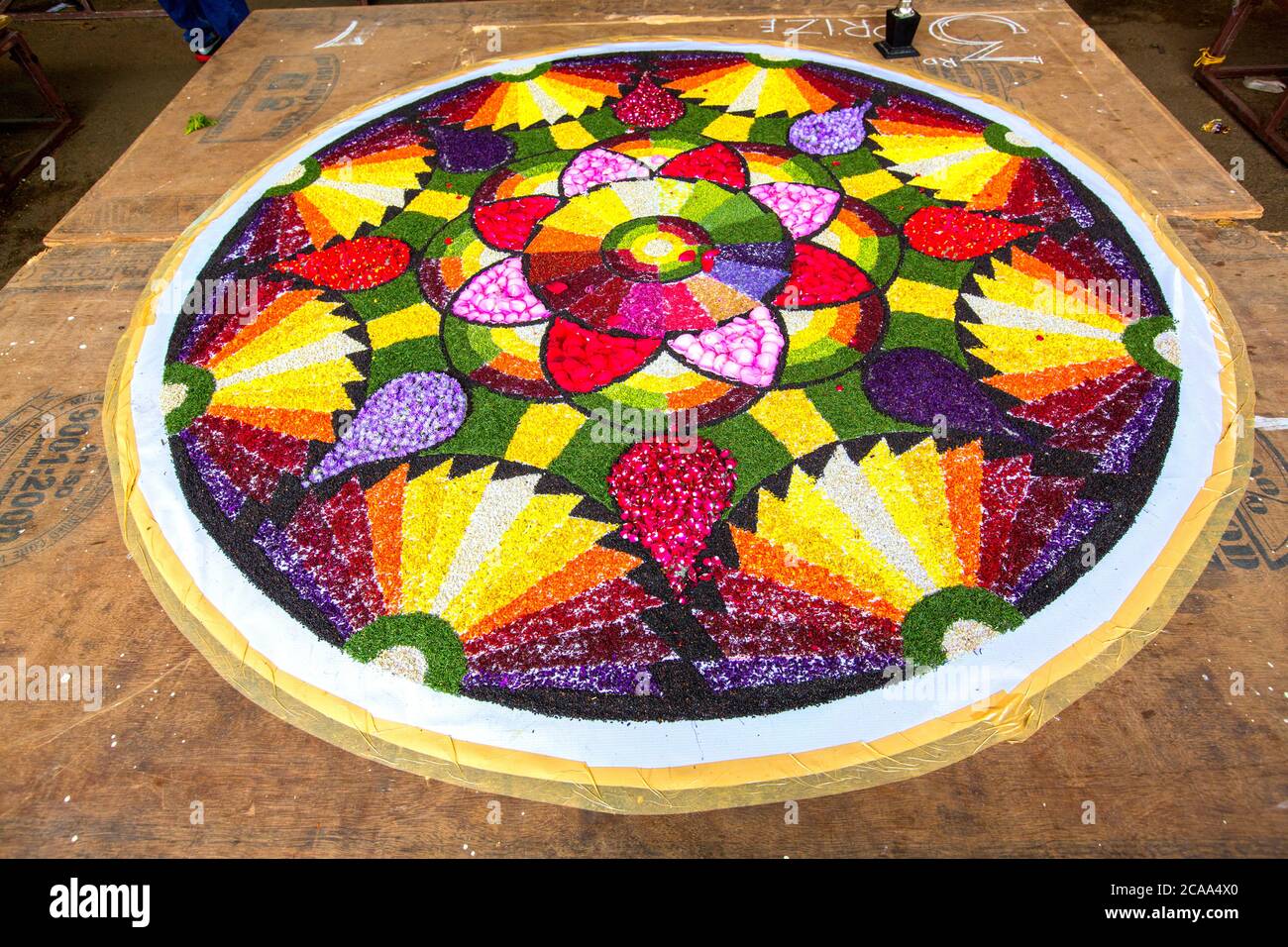 Interprètes de danse folklorique traditionnelle kummatti pendant onam,fête,kizhakkumpattukara kummatti thrissur, kerala,onam festival, inde,pradeep subramanian Banque D'Images