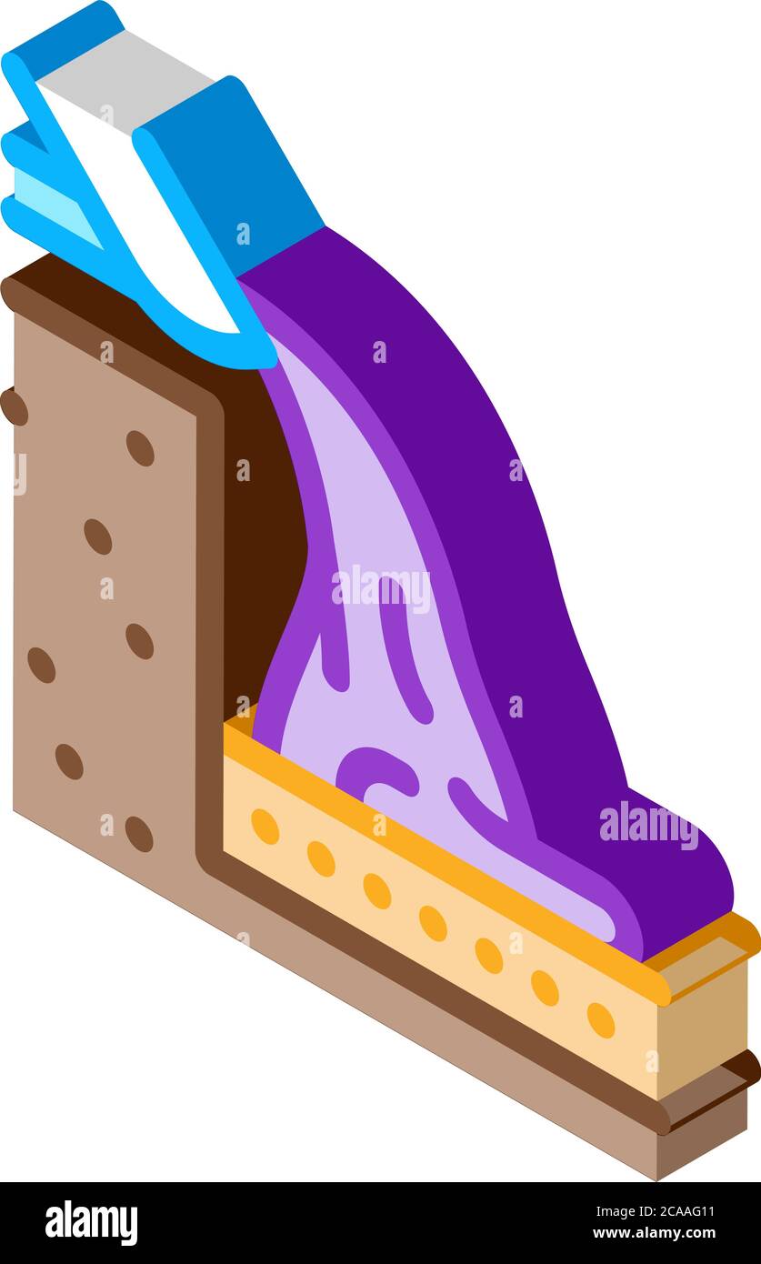 illustration vectorielle de l'icône isométrique de fond de teint Illustration de Vecteur