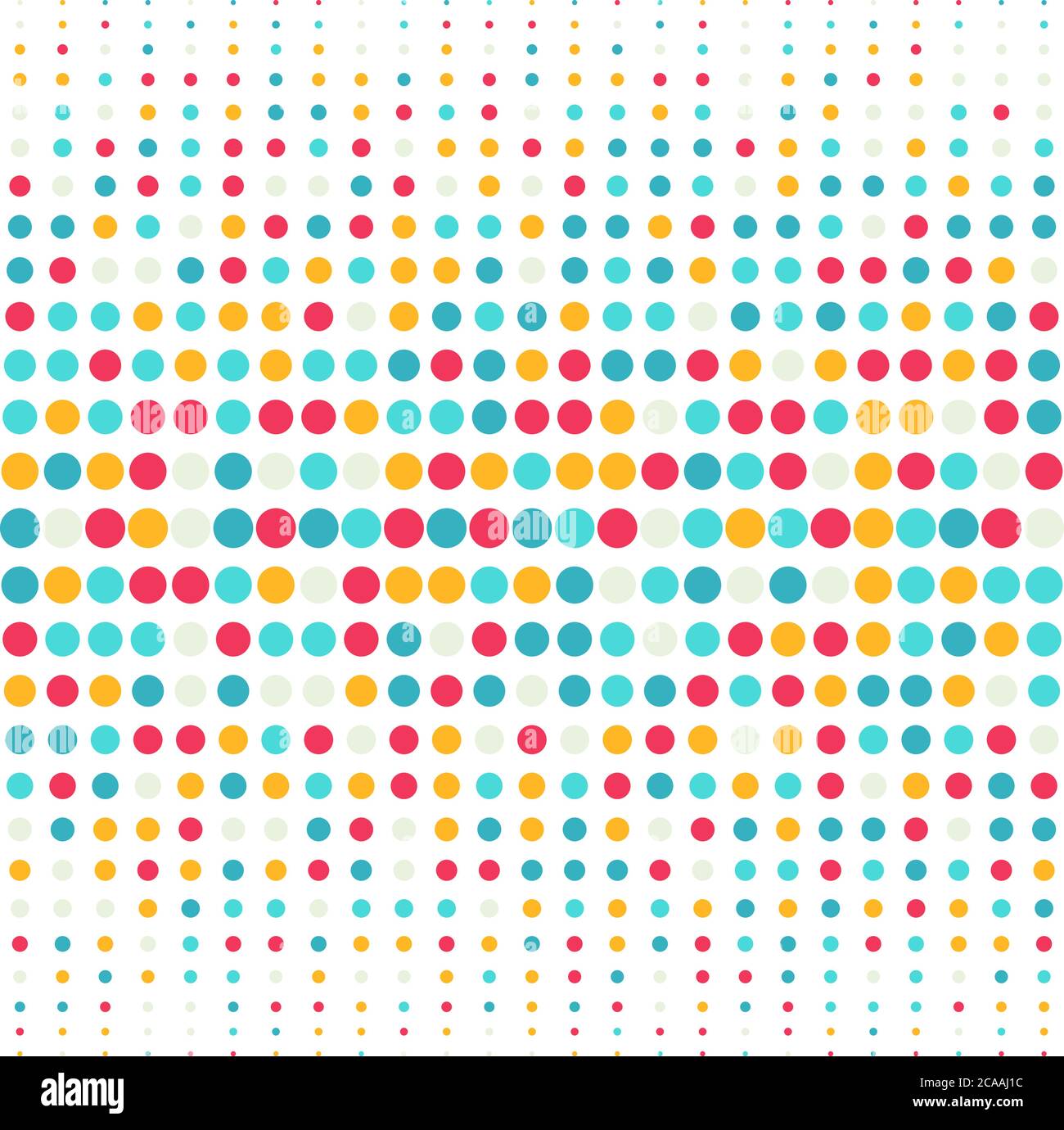 Arrière-plan à points multicolores pour une affiche de soirée disco ou une invitation à un événement. Arrière-plan abstrait. Motif à pois coloré. Illustration vectorielle. Illustration de Vecteur