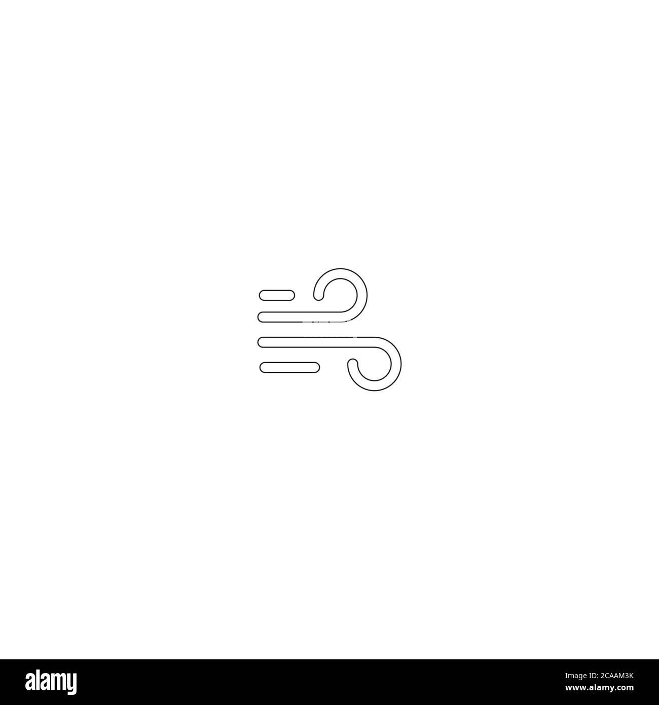 vecteur d'icône de vent. modèle de design tendance Illustration de Vecteur