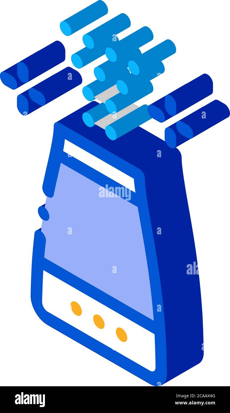 illustration du vecteur d'icône isométrique du dispositif d'air aromatique Illustration de Vecteur