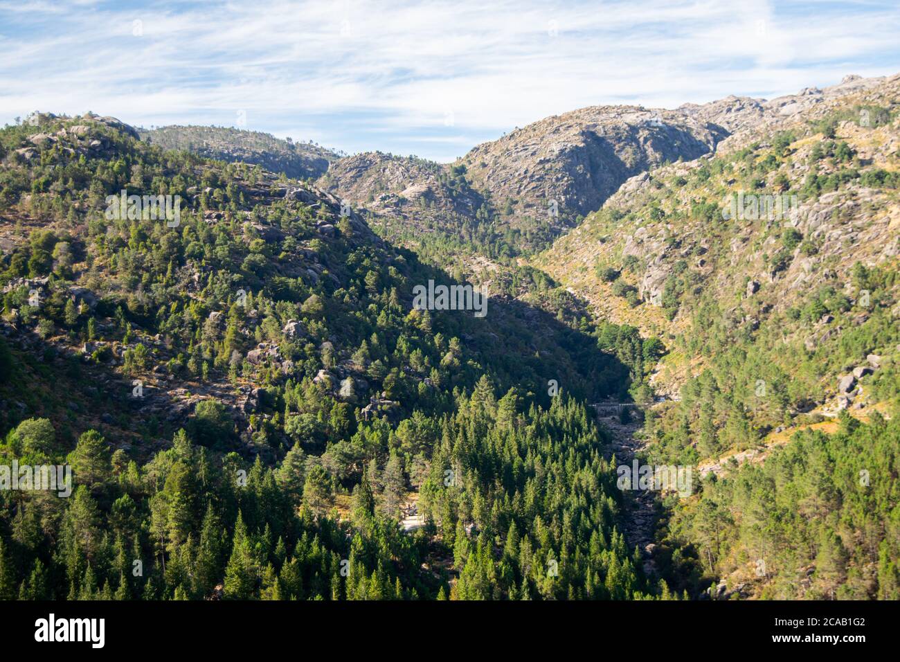 Parc national Gerês au Portugal - Parque nacional Peneda Gerês Pedra Bela Banque D'Images