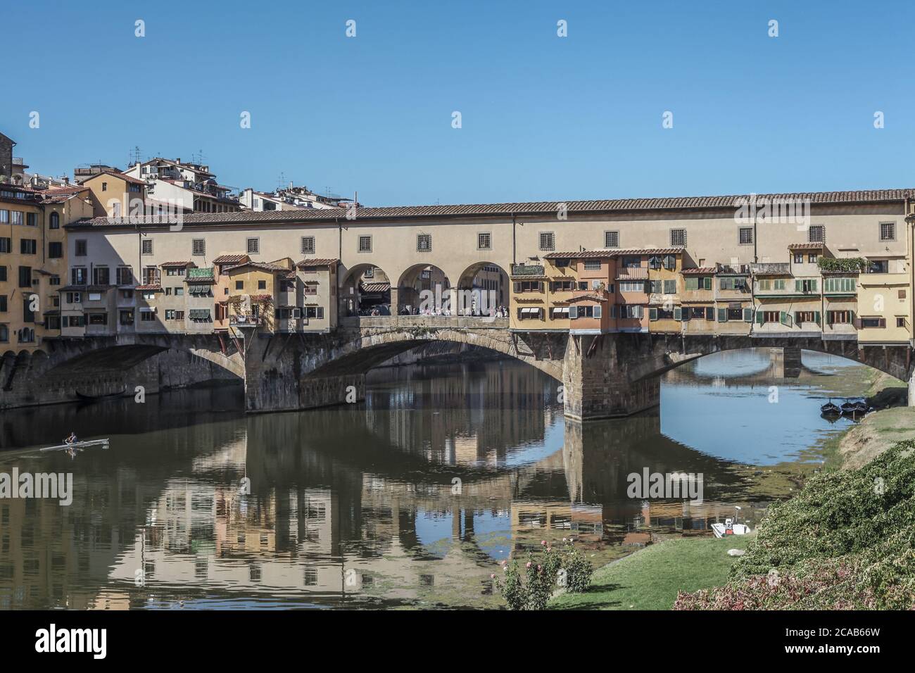Ponte Vecchio à Florence, vue panoramique Banque D'Images