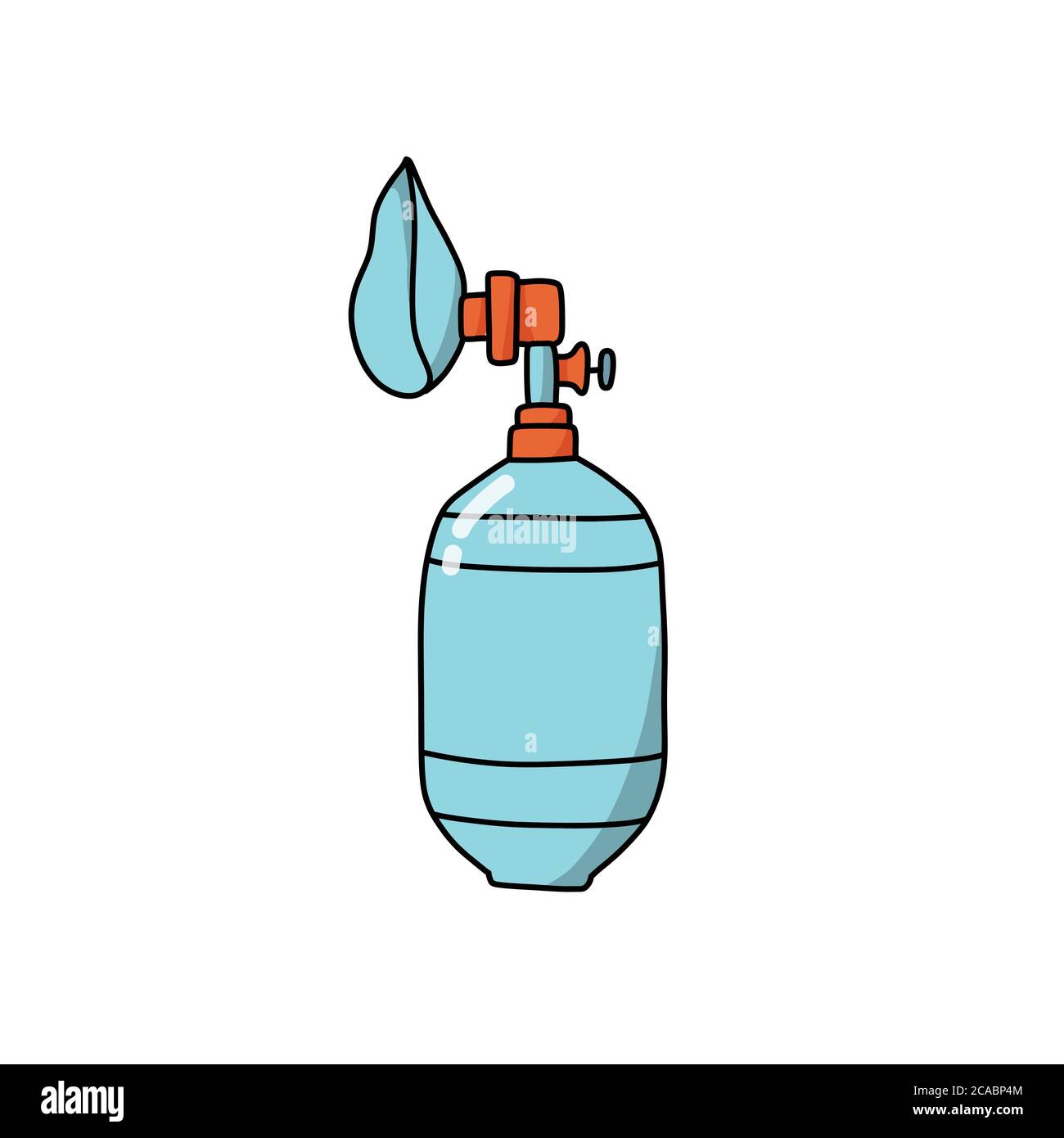 icône de la valve à sac, illustration de la couleur vectorielle Illustration de Vecteur