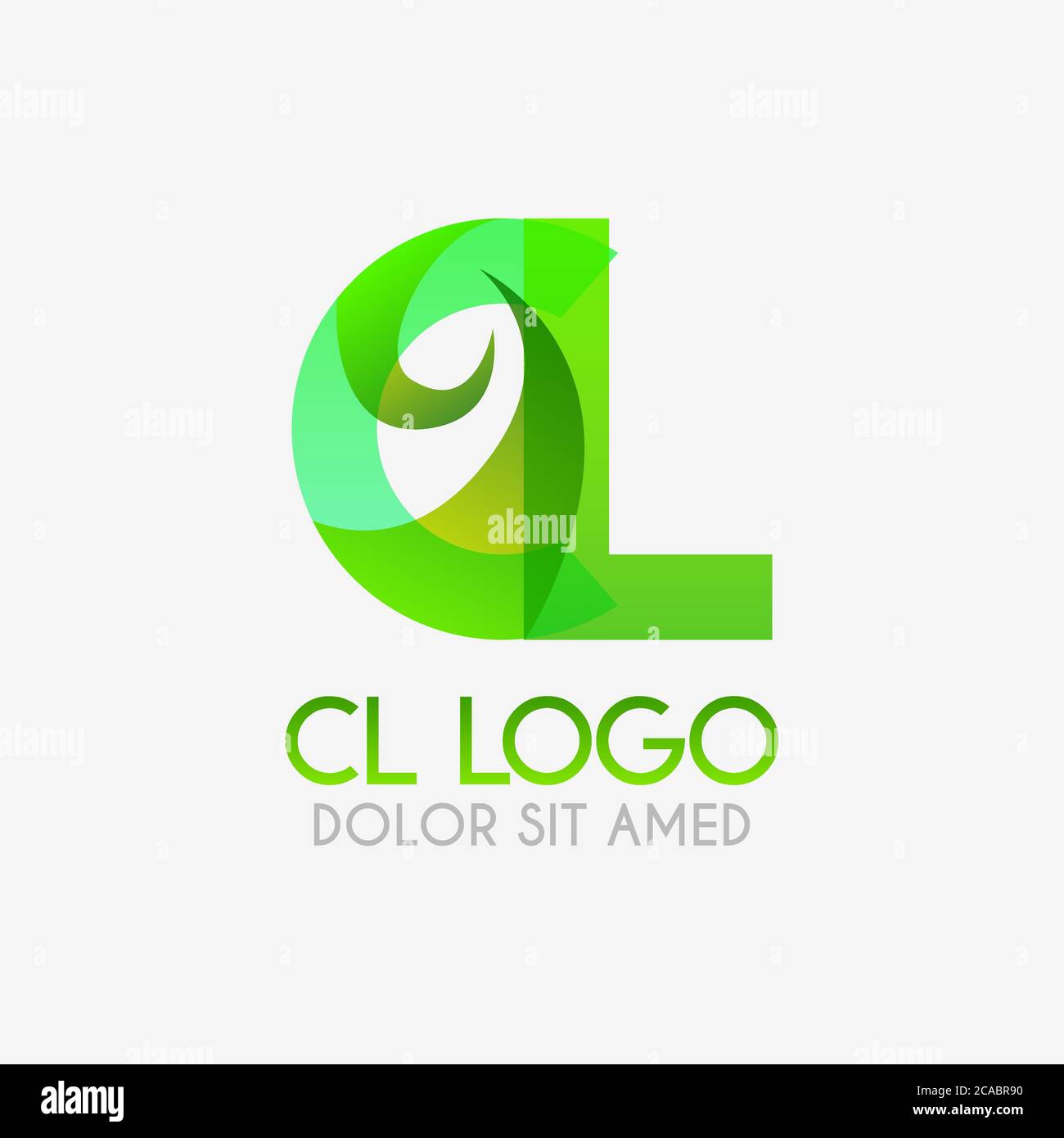 Le logo CL aux couleurs et gradations saisissantes, moderne et simple pour l'industrie, la vente au détail, les affaires, l'entreprise. Ce logo LC a été conçu pour les produits en ligne et les offli Illustration de Vecteur