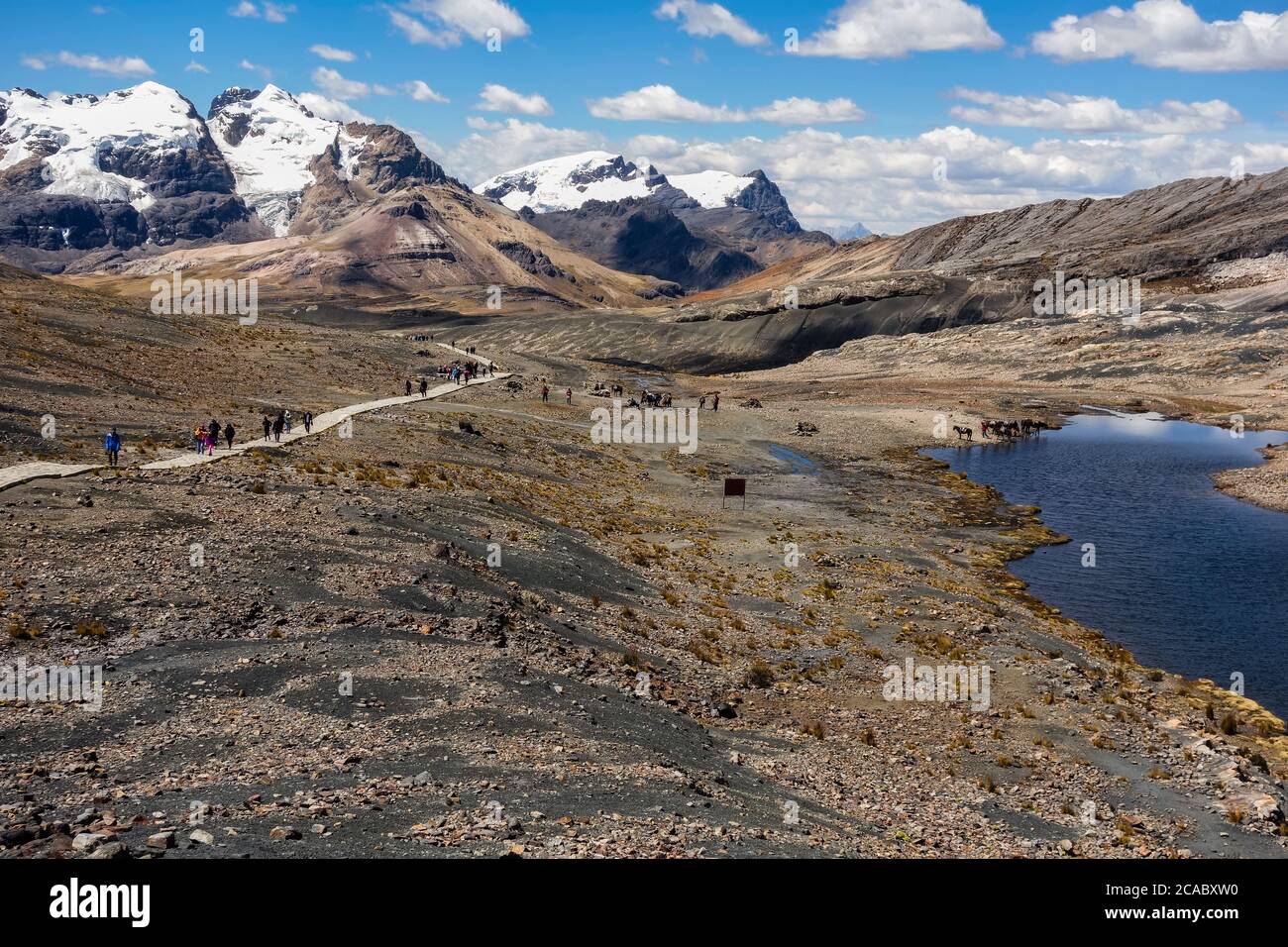 Glacier Pastoruri, au parc national de Huascaran, Pérou Banque D'Images