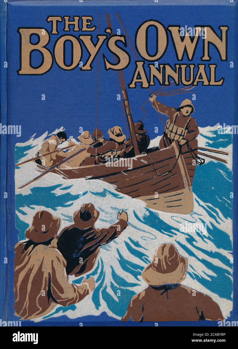 Couverture avant du Boy's Own Annual 1923-24. Banque D'Images