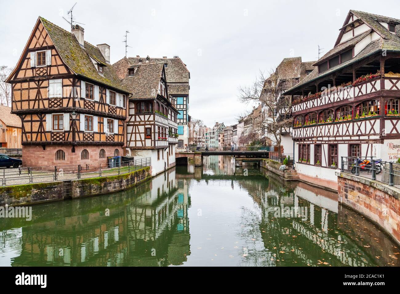 La petite France - un quartier historique de la ville de Strasbourg, Alsace, France Banque D'Images