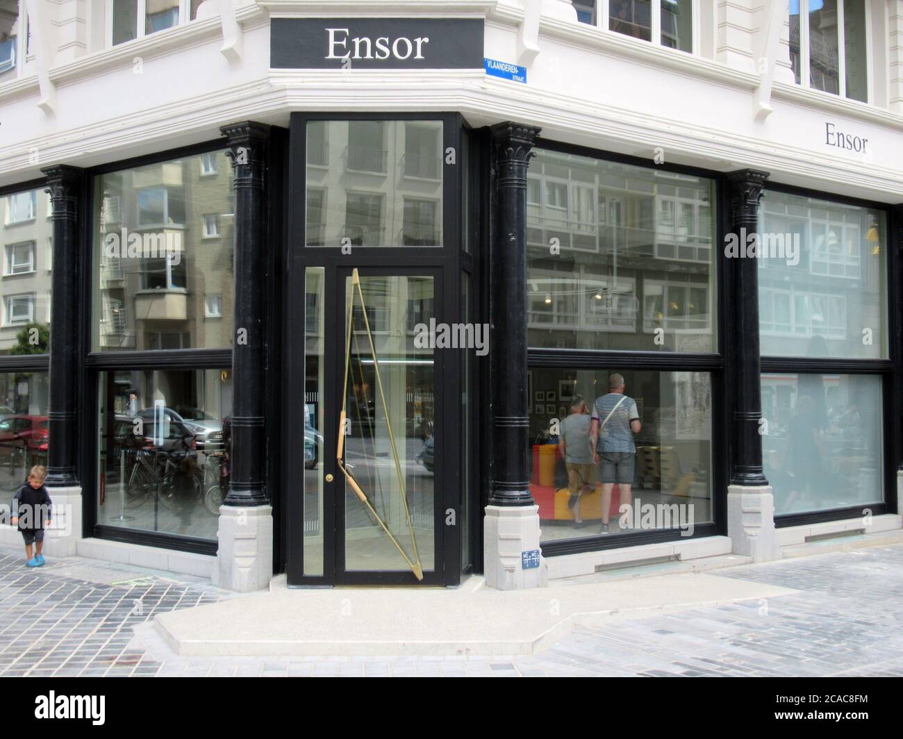 Ostende, Belgique. 22 juillet 2020. Nouvelle zone d'entrée de la Maison James-Ensor. Le musée nouvellement ouvert sera un centre d'expérience et se penchera dans les coulisses de l'artiste belge, dont le travail et la vie sont encore pleins de mystère aujourd'hui. (À dpa 'Maison James Ensor nouvellement ouverte: Dans l'esprit du peintre masque') Credit: Sabine Glaubitz/dpa/Alay Live News Banque D'Images