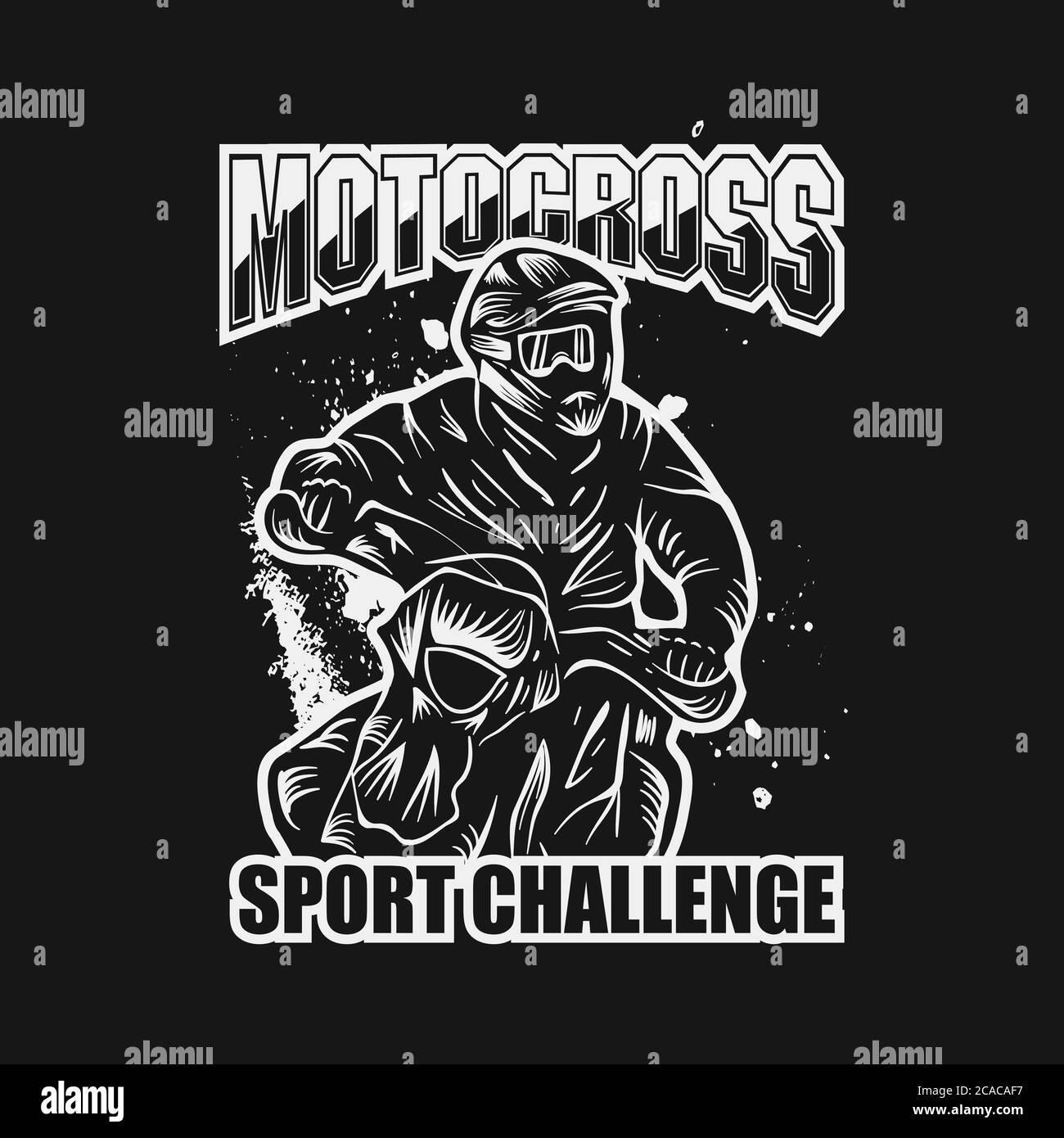 illustration vectorielle du défi sportif motocross pour votre entreprise ou votre marque Illustration de Vecteur