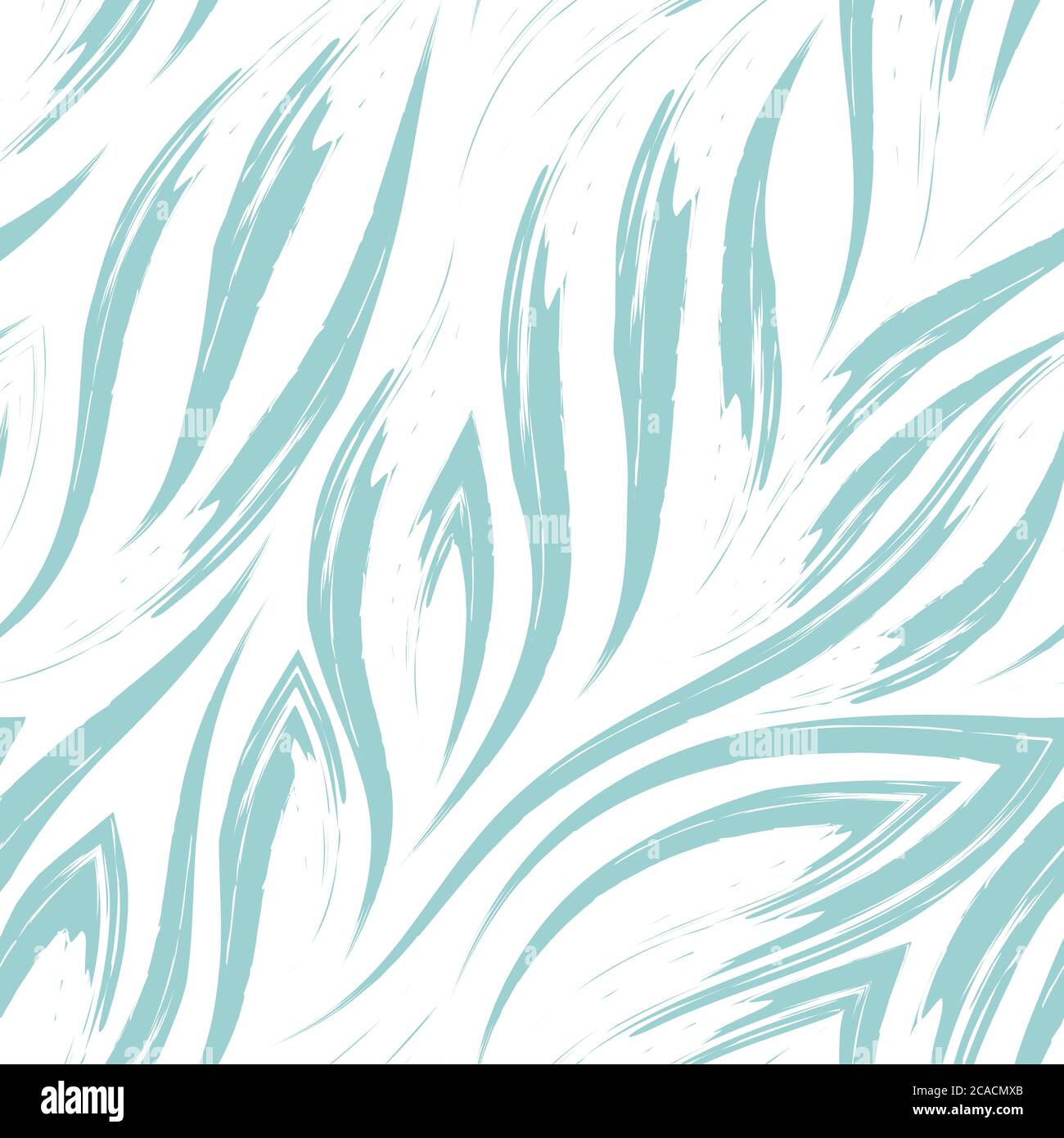 Motif vectoriel sans couture de lignes et de coins turquoise sur fond blanc. Arrière-plan marin ou débit d'eau. Tons pastel. Illustration de Vecteur
