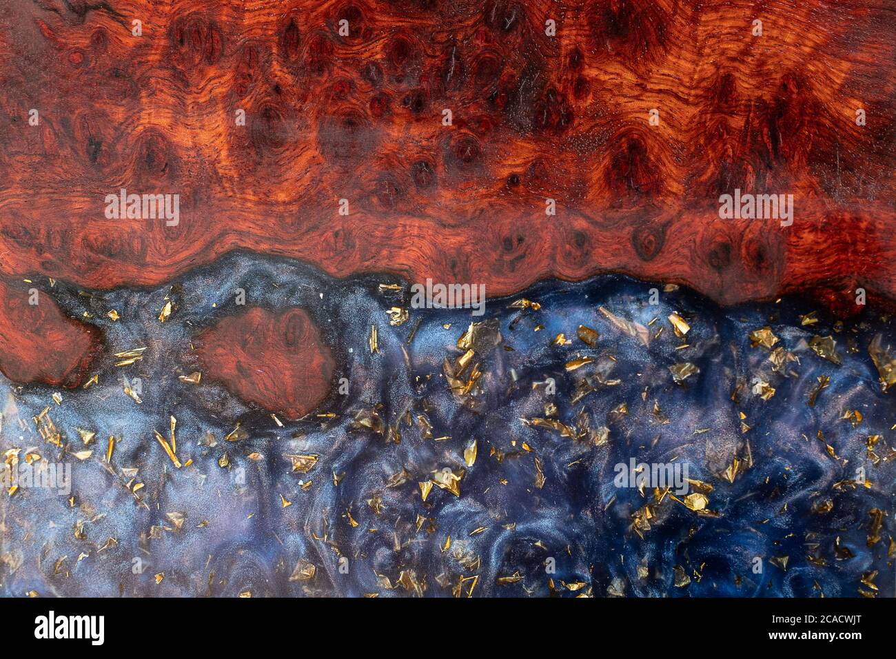Résine époxy de moulage texture de fond en bois Padauk Banque D'Images