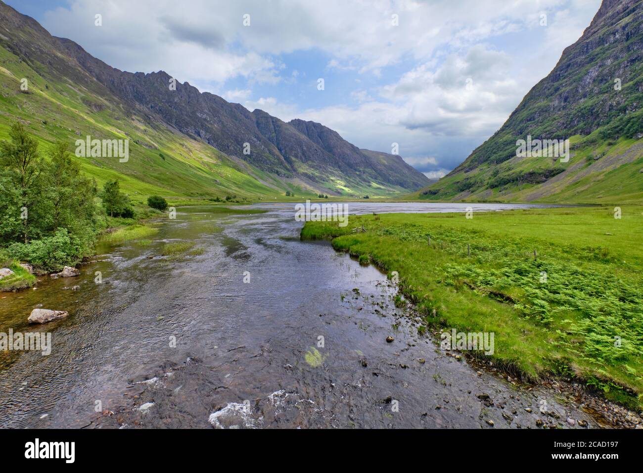 Une vue Glencoe Banque D'Images