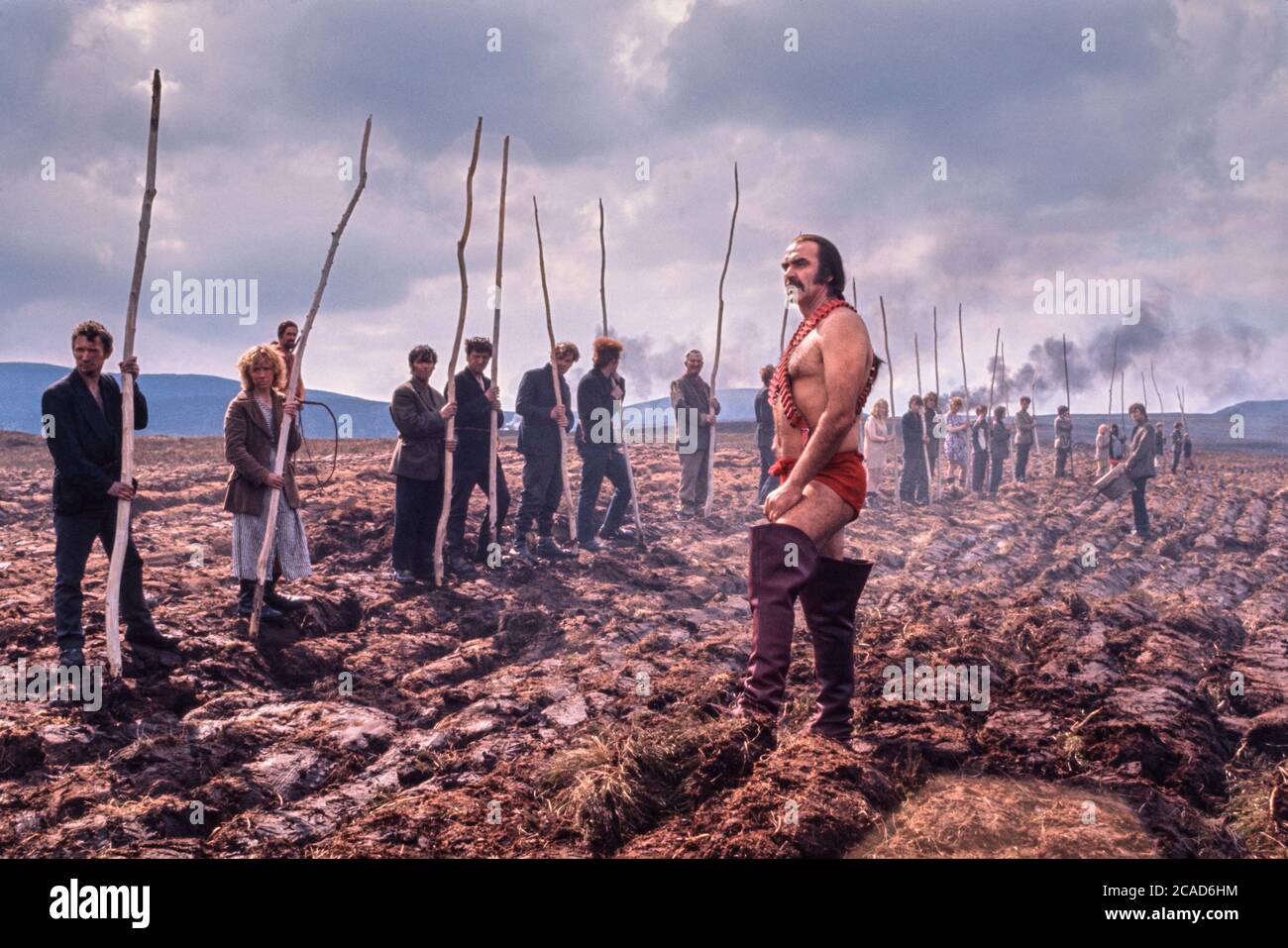 Sean Connery dans le film zardoz de 1974 jouant le personnage Zed