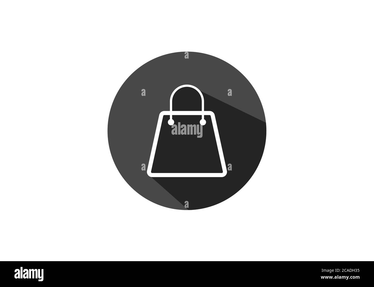 Modèle de logo vectoriel d'icône de sac à provisions. ECommerce Icon Vector Illustration Design Illustration de Vecteur