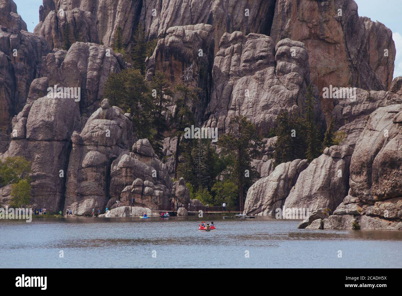 Sylvan Lake dans Custer State Park Banque D'Images