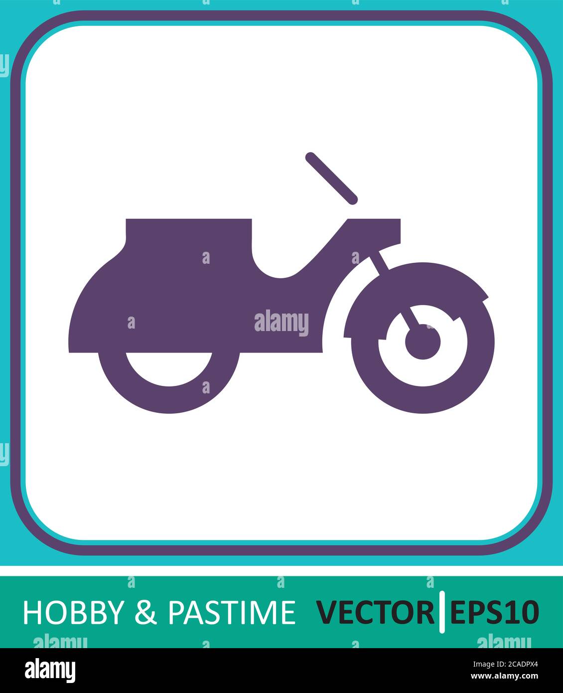Moto, scooter. Icône vecteur. Illustration vectorielle simple pour la conception graphique et Web Illustration de Vecteur