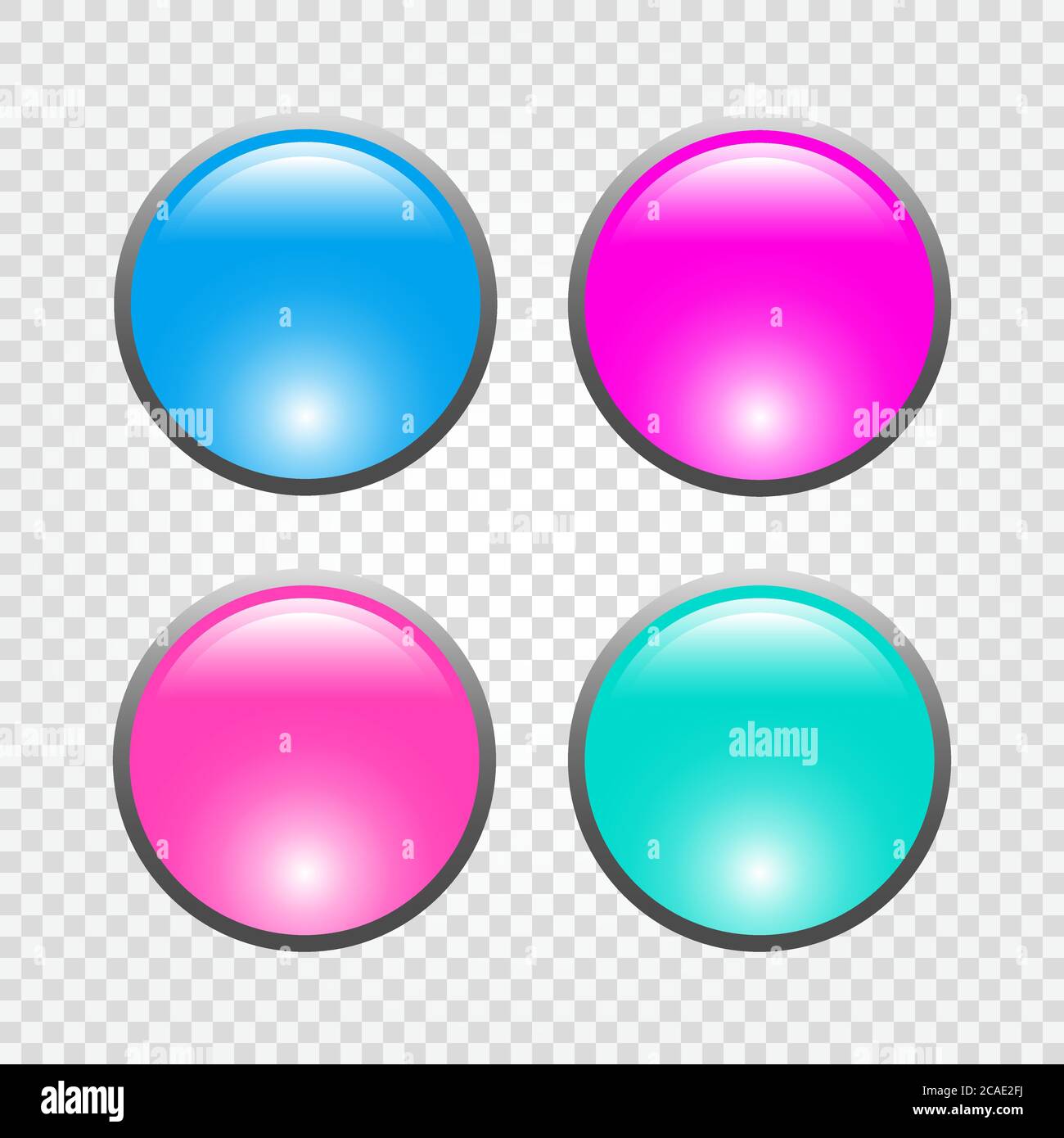 Ensemble de boutons web ronds 3d. Illustration vectorielle. Illustration de Vecteur