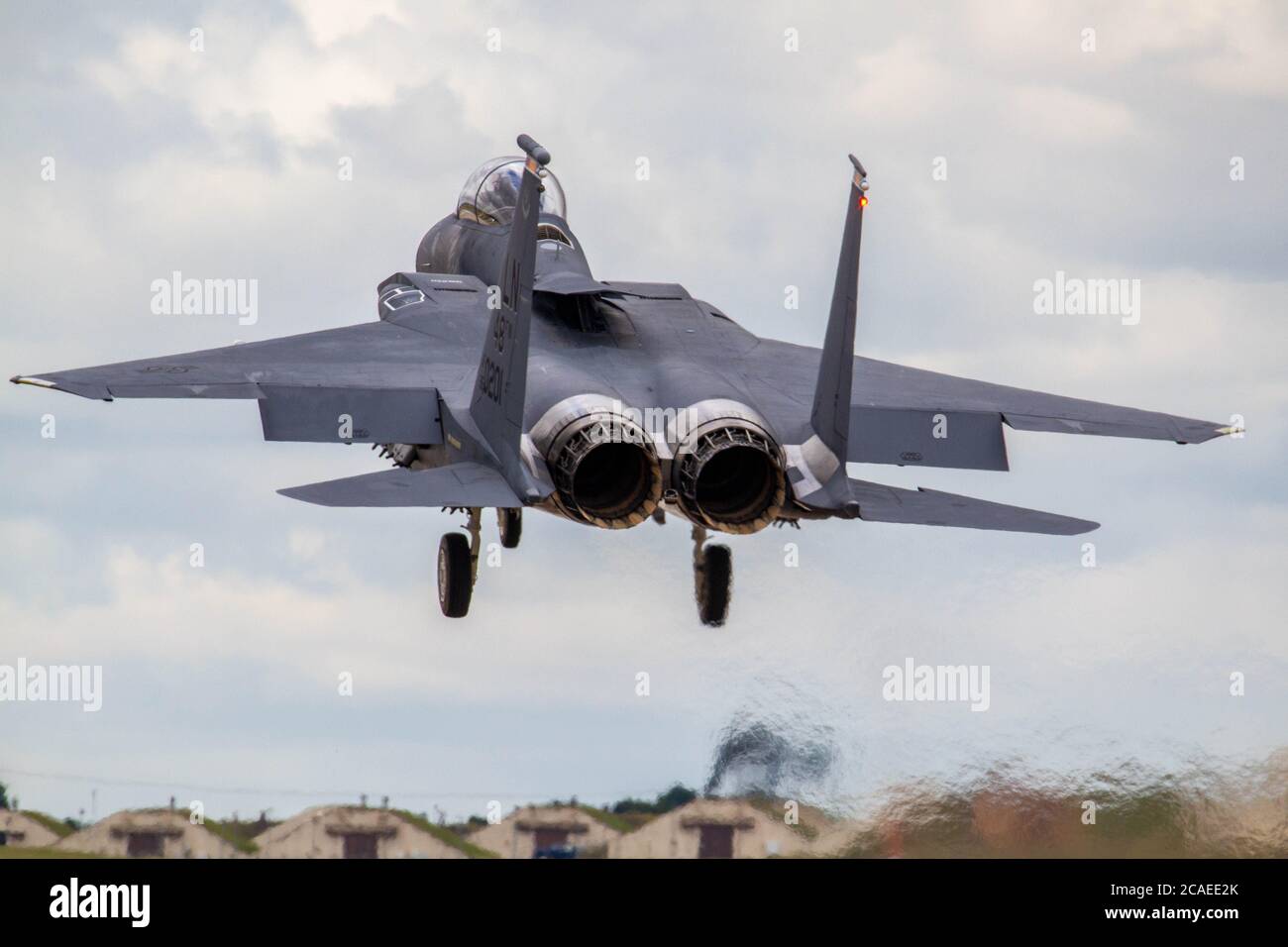 F-15F Strike Eagle Landing Banque D'Images