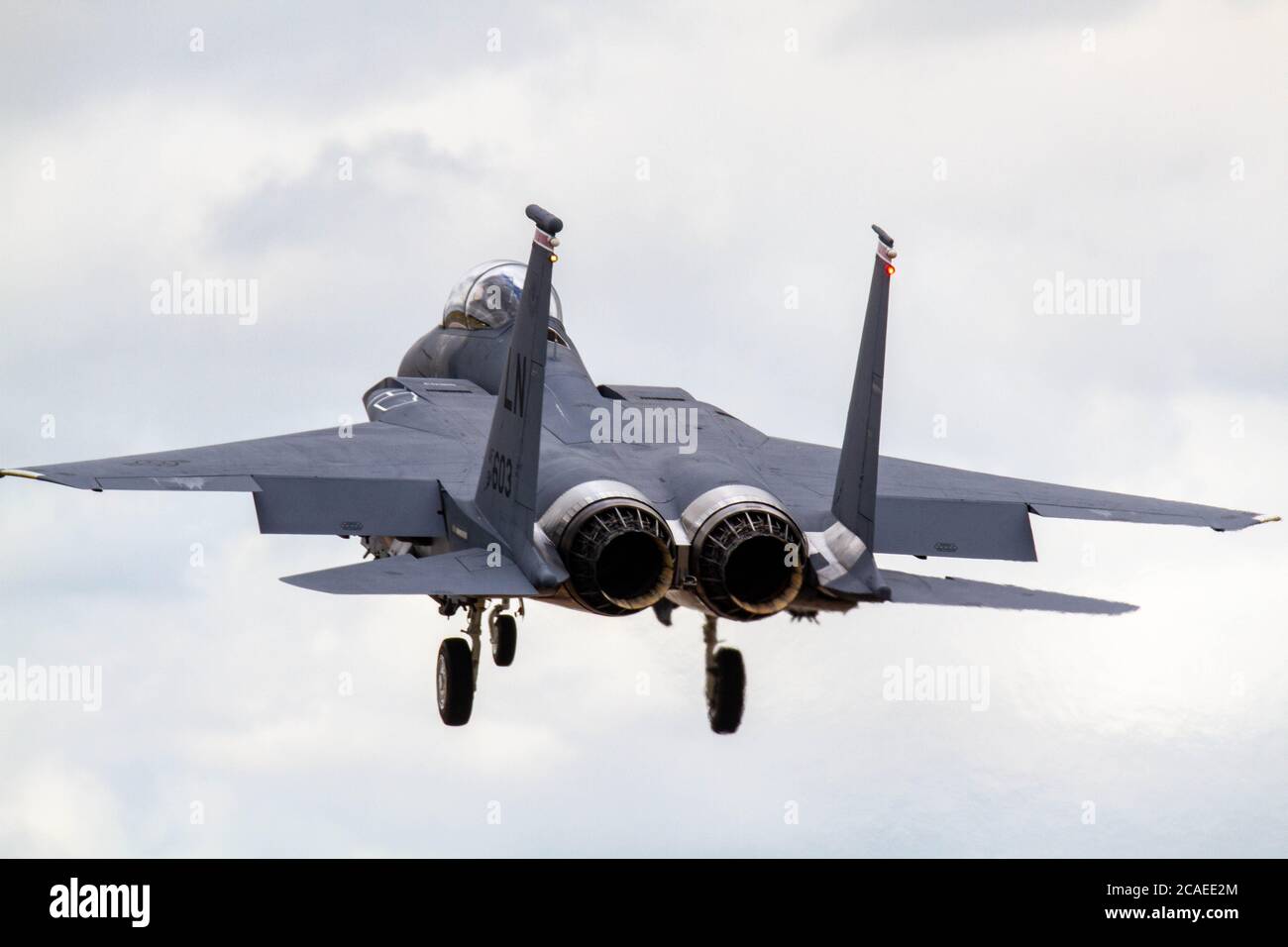 F-15F Strike Eagle Landing Banque D'Images