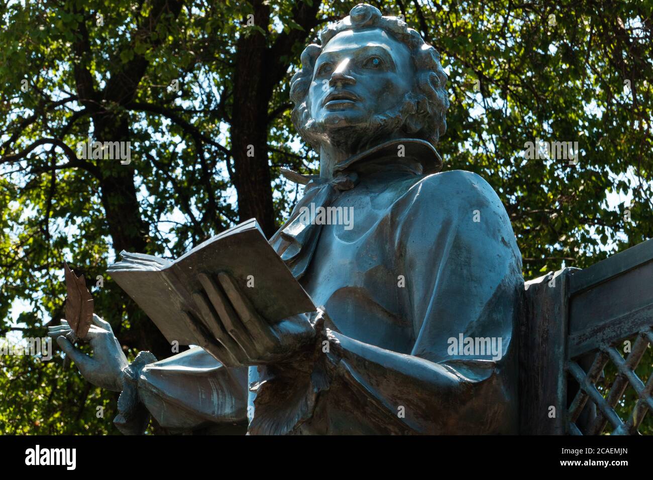 Alexander Sergueïevitch Pushkin monument à Novorossiysk, Russie. Banque D'Images