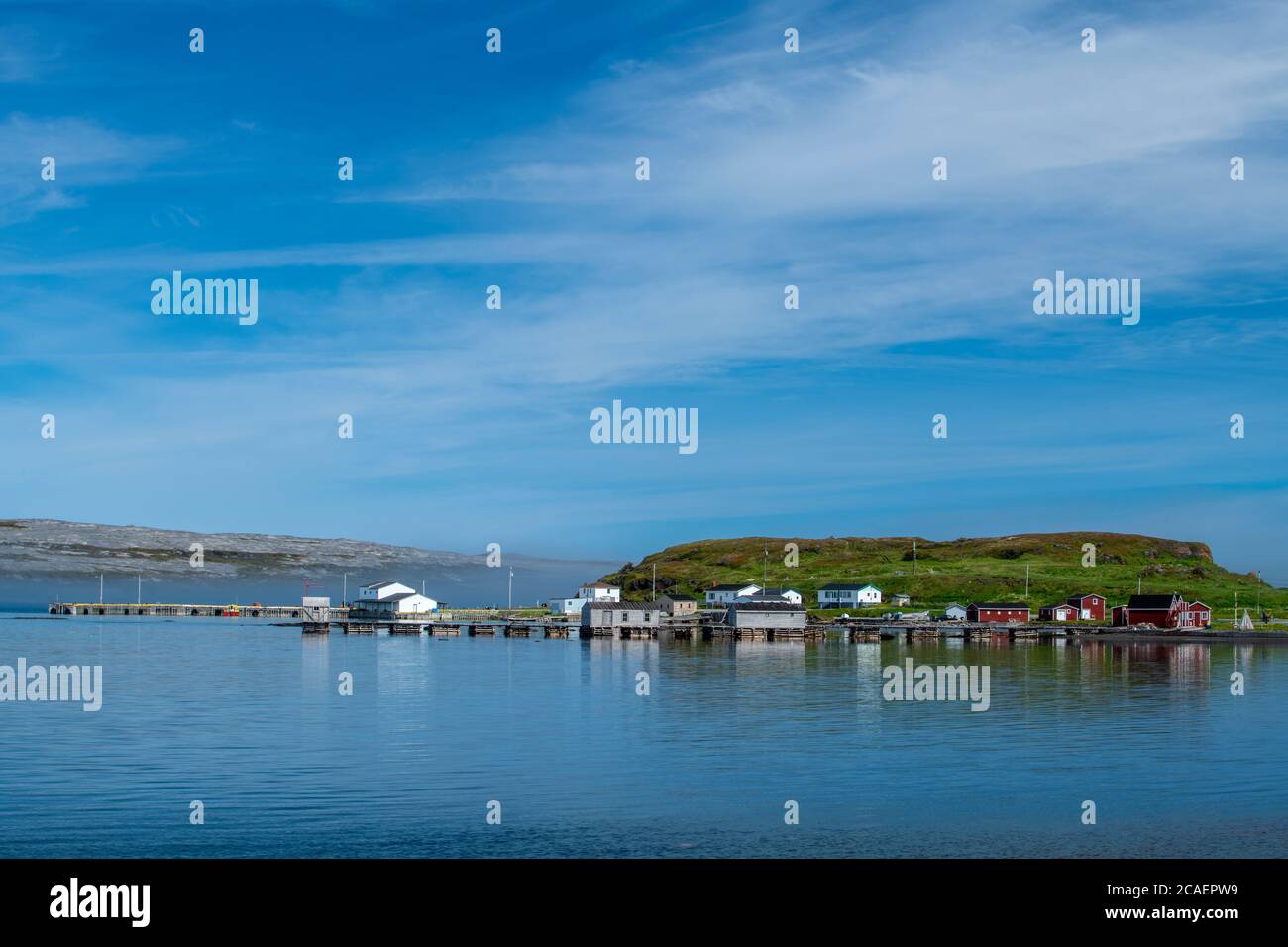 Village de pêcheurs, Raleigh, Terre-Neuve-et-Labrador, T.-N.-L., Canada Banque D'Images