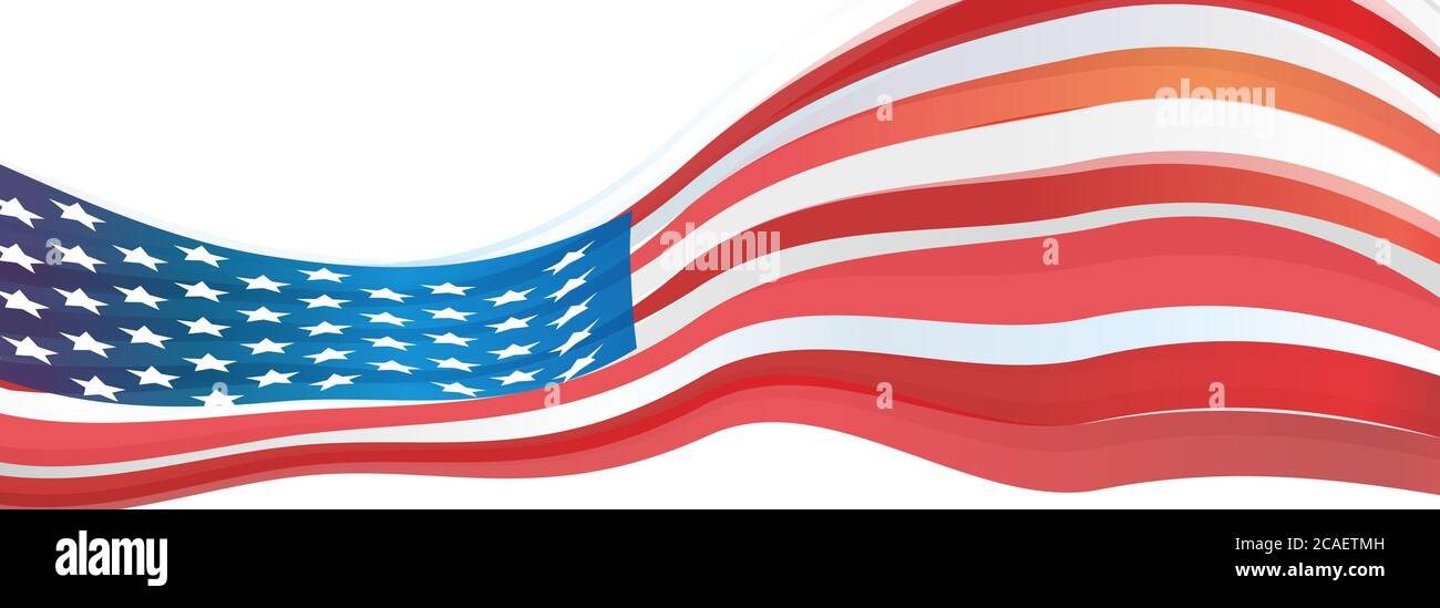 Drapeau des États-Unis, rouge blanc rayé avec rectangle bleu et étoiles sur le drapeau des États-Unis d'Amérique Banque D'Images