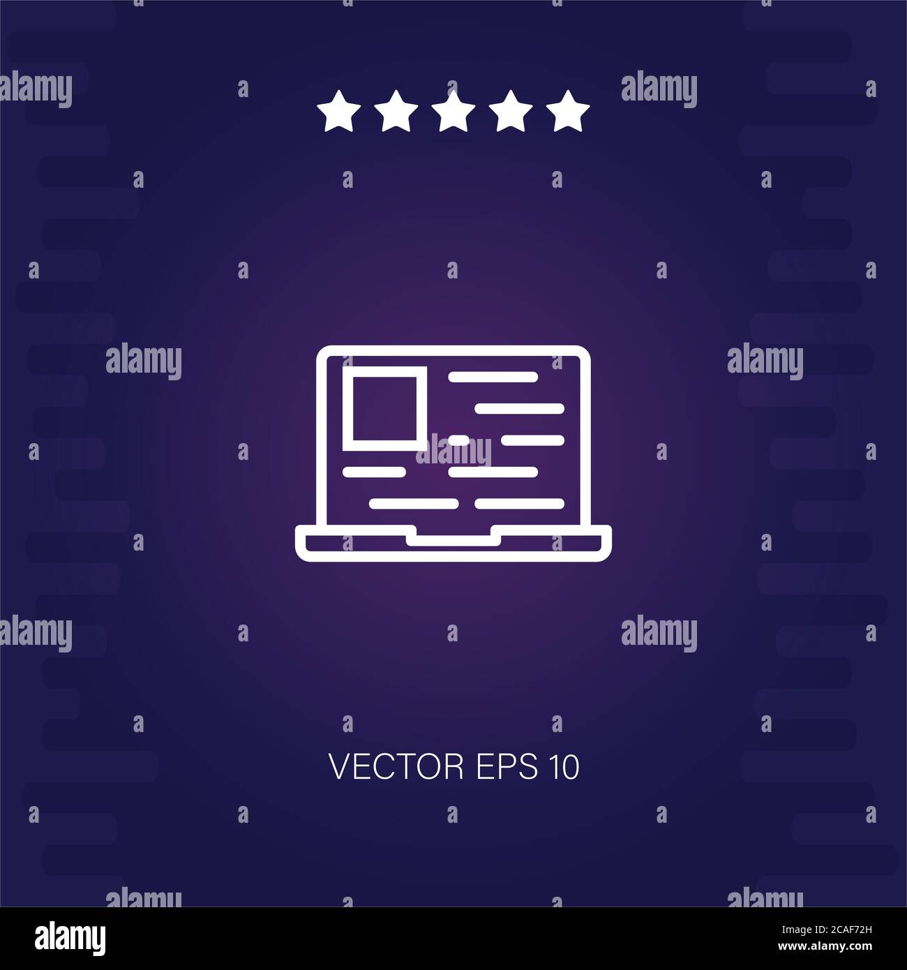 illustration moderne de l'icône vecteur pour ordinateur portable Illustration de Vecteur
