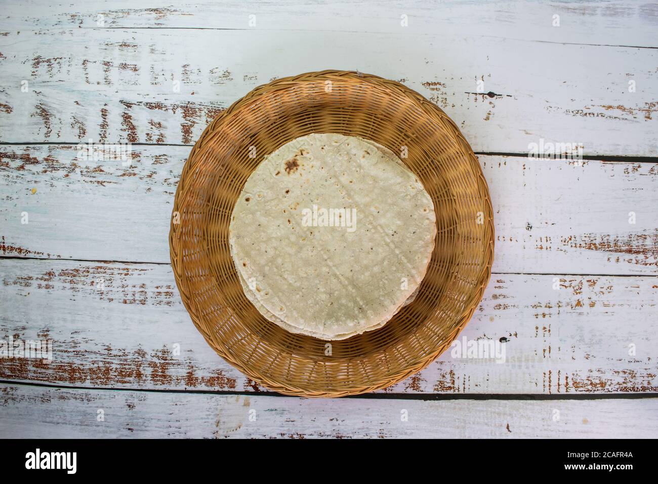 Tortillas mexicaines à base de maïs Banque D'Images