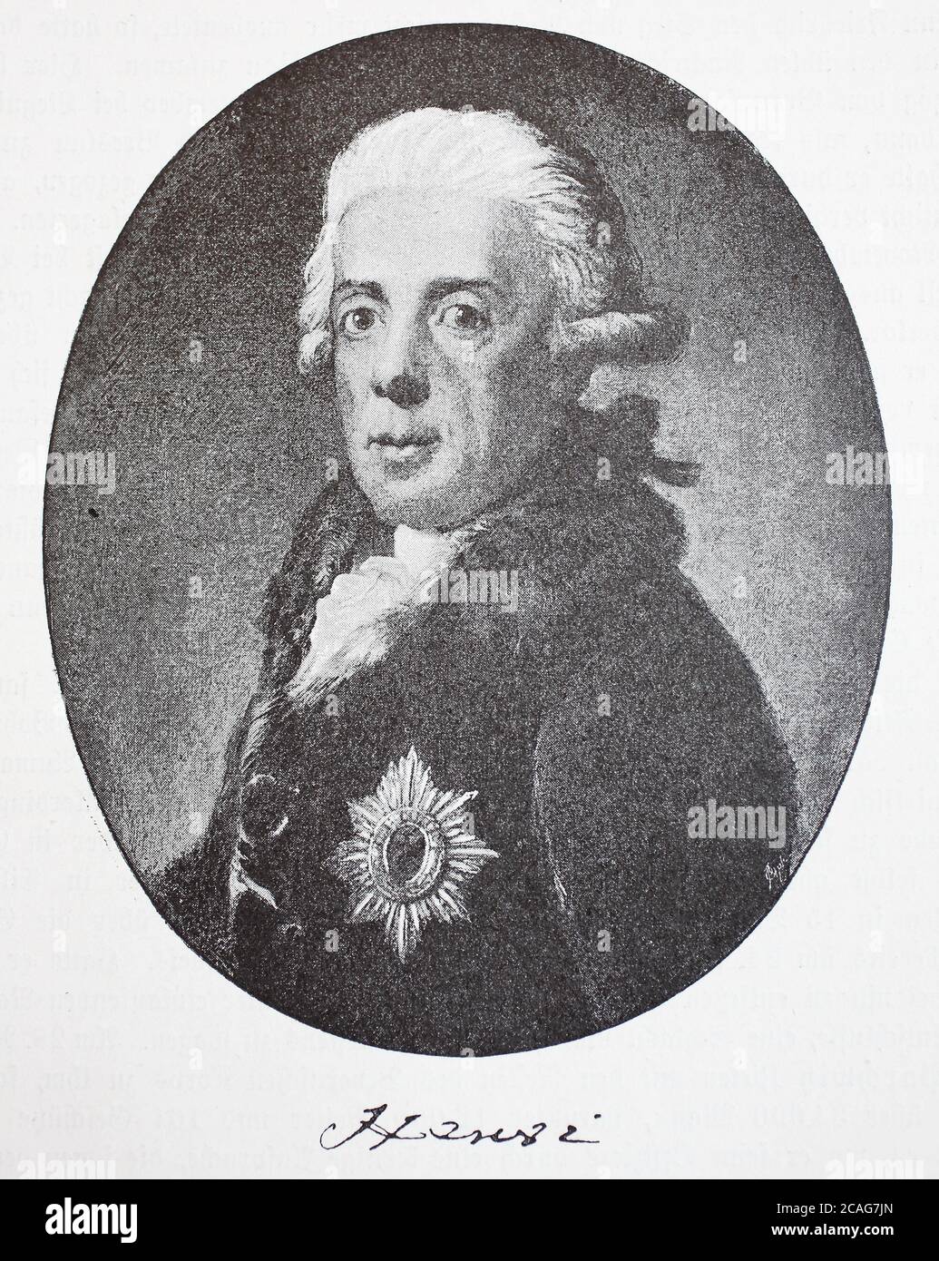 Le Prince Friedrich Heinrich Ludwig de Prusse, 18 1726 janvier - 3 août 1802 fut le 13e enfant du roi Frédéric Guillaume I de Prusse et de sa femme Sophia Dorothea de ??Hanovre et membre de la dynastie Hohenzollern / Prinz Friedrich Heinrich Ludwig von Preussen, 18. Janvier 1726 - 3. Août 1802, War das 13. Kind Koenig Friedrich Wilhelms I. in Preussen und dessen Gattin Sophie Dorothea von Hannover und Angehoeriger der Dynastie Hohenzollern, Historisch, historique, numérique reproduction améliorée d'un original du XIXe siècle / digitale Reproduktion einer Originalvoraus lage dem 19. Banque D'Images