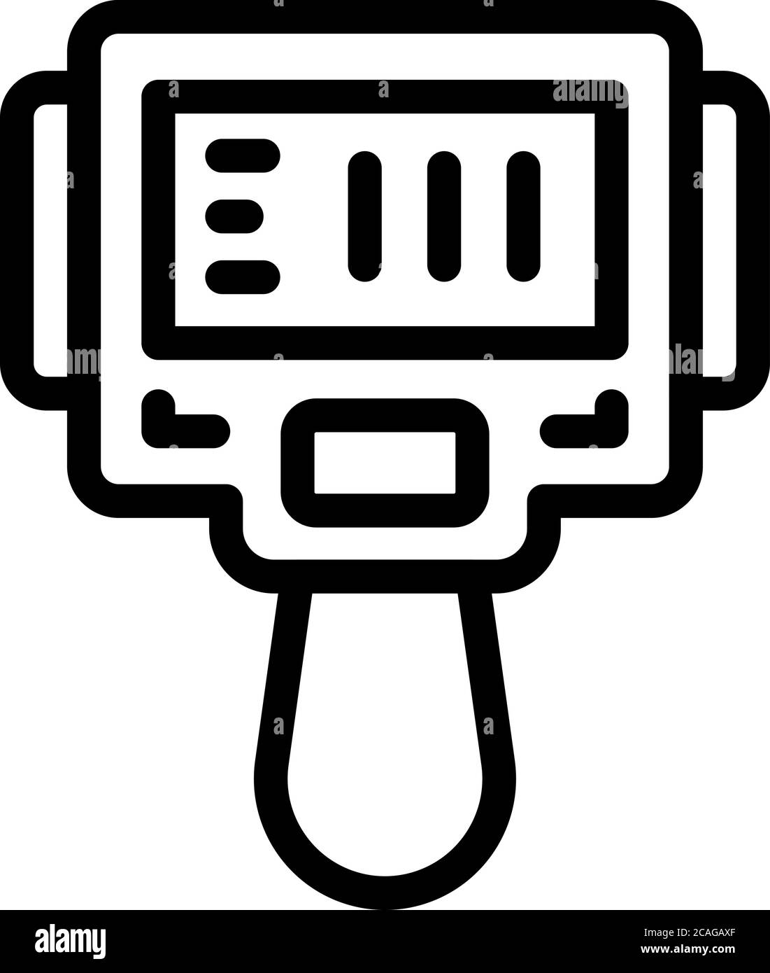 Icône caméra infrarouge, style de contour Illustration de Vecteur