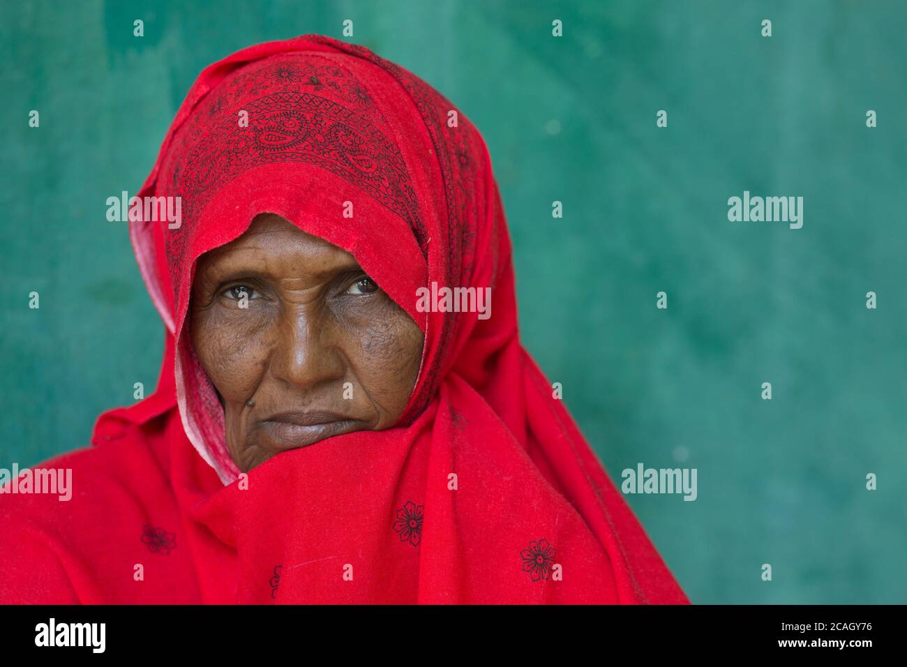 12.11.2019, DENAN, région somalienne, Éthiopie - Portrait d'une patiente de l'hôpital DENAN. Documentation du projet de l'organisation de secours Arch Banque D'Images