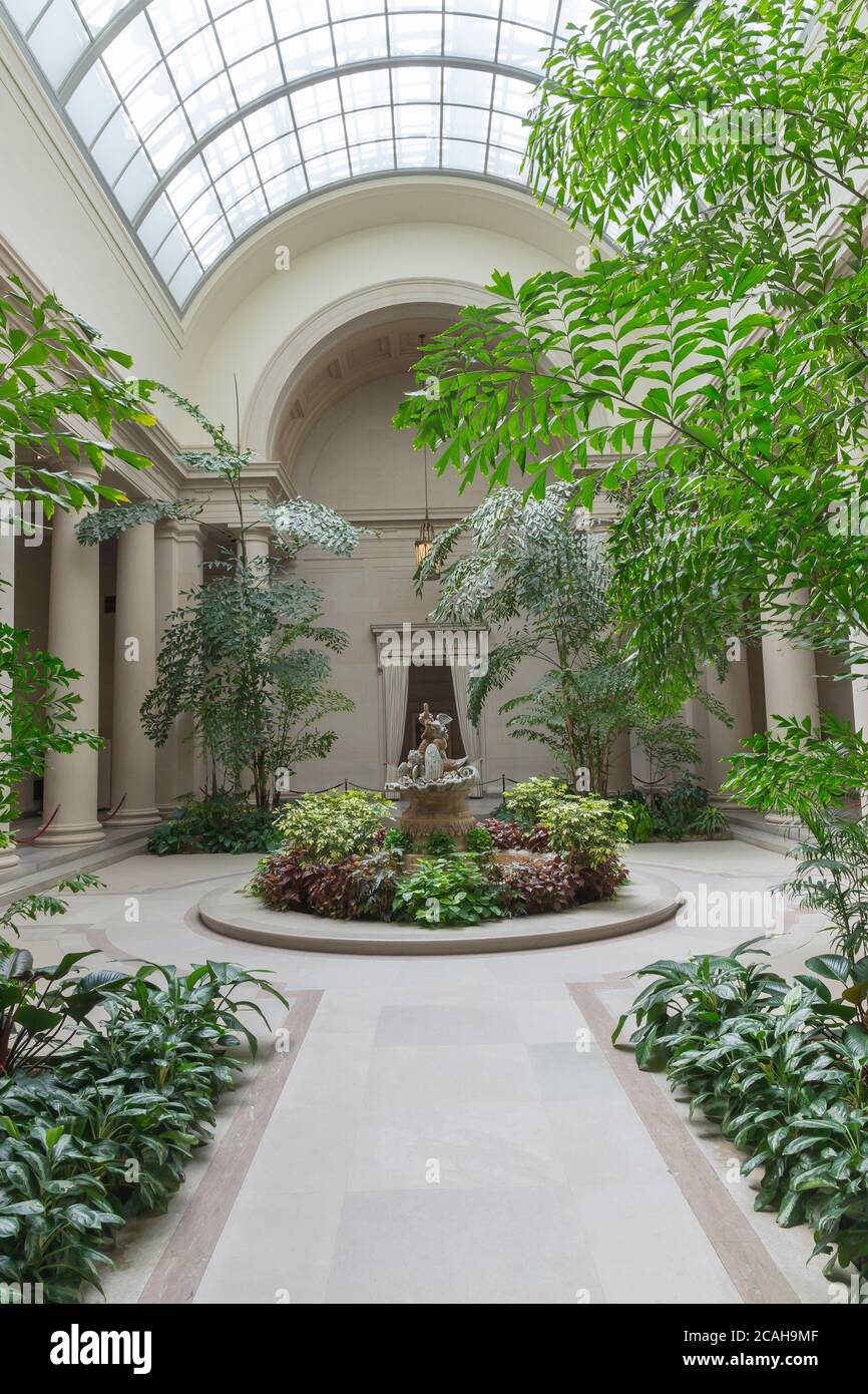 Cour intérieure, National Gallery of Art, Washington DC, USA, Amérique du Nord Banque D'Images