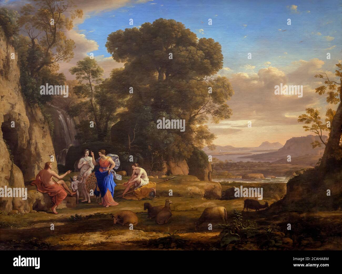 Le jugement de Paris, Claude Lorrain, 1645-1646, National Gallery of Art, Washington DC, USA, Amérique du Nord Banque D'Images