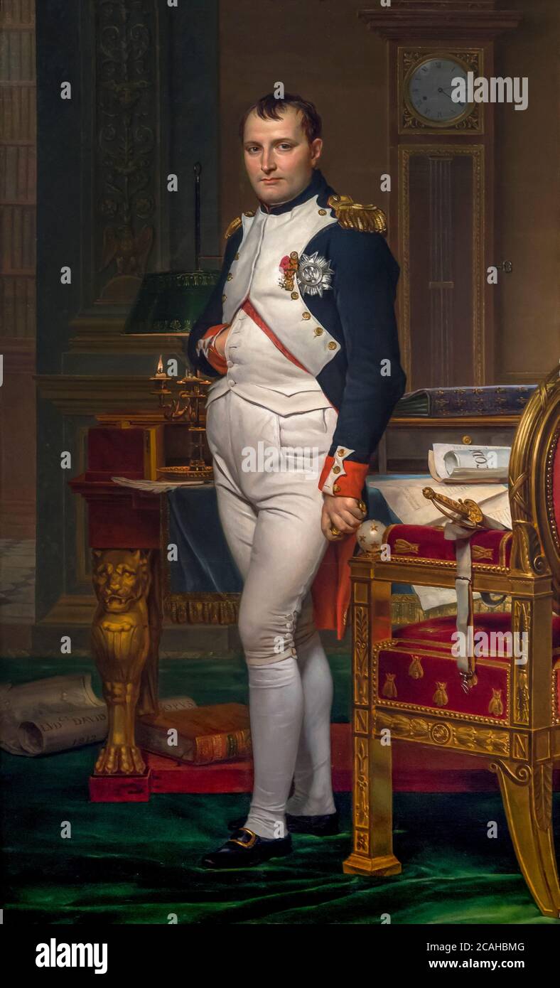 L'empereur Napoléon dans son étude aux Tuileries, Jacques-Louis David, 1812, National Gallery of Art, Washington DC, Etats-Unis, Amérique du Nord Banque D'Images L'empereur Napoléon dans son étude aux Tuileries, Jacques-Louis David, 1812, National Gallery of Art, Washington DC, Etats-Unis, Amérique du Nord Banque D'Images