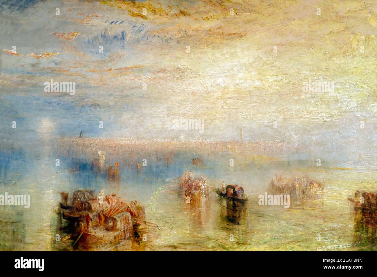 Approche de Venise, JMW Turner, 1844, National Gallery of Art, Washington DC, USA, Amérique du Nord Banque D'Images