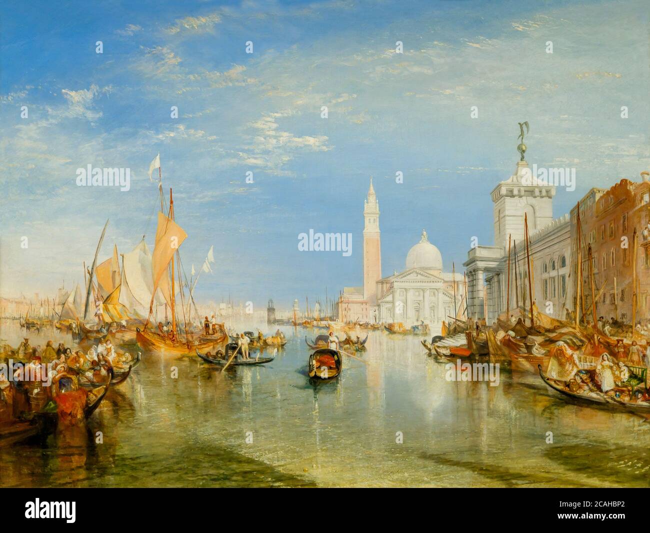 Venise : La Dogana et San Giorgio Maggiore, JMW Turner, 1834, National Gallery of Art, Washington DC, USA, Amérique du Nord Banque D'Images