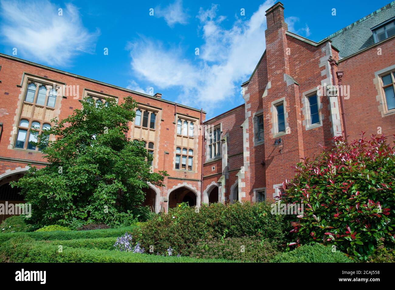 Belfast, Irlande du Nord – 02 août 2019. Queen’s University Belfast, Irlande du Nord, Royaume-Uni, Europe Banque D'Images