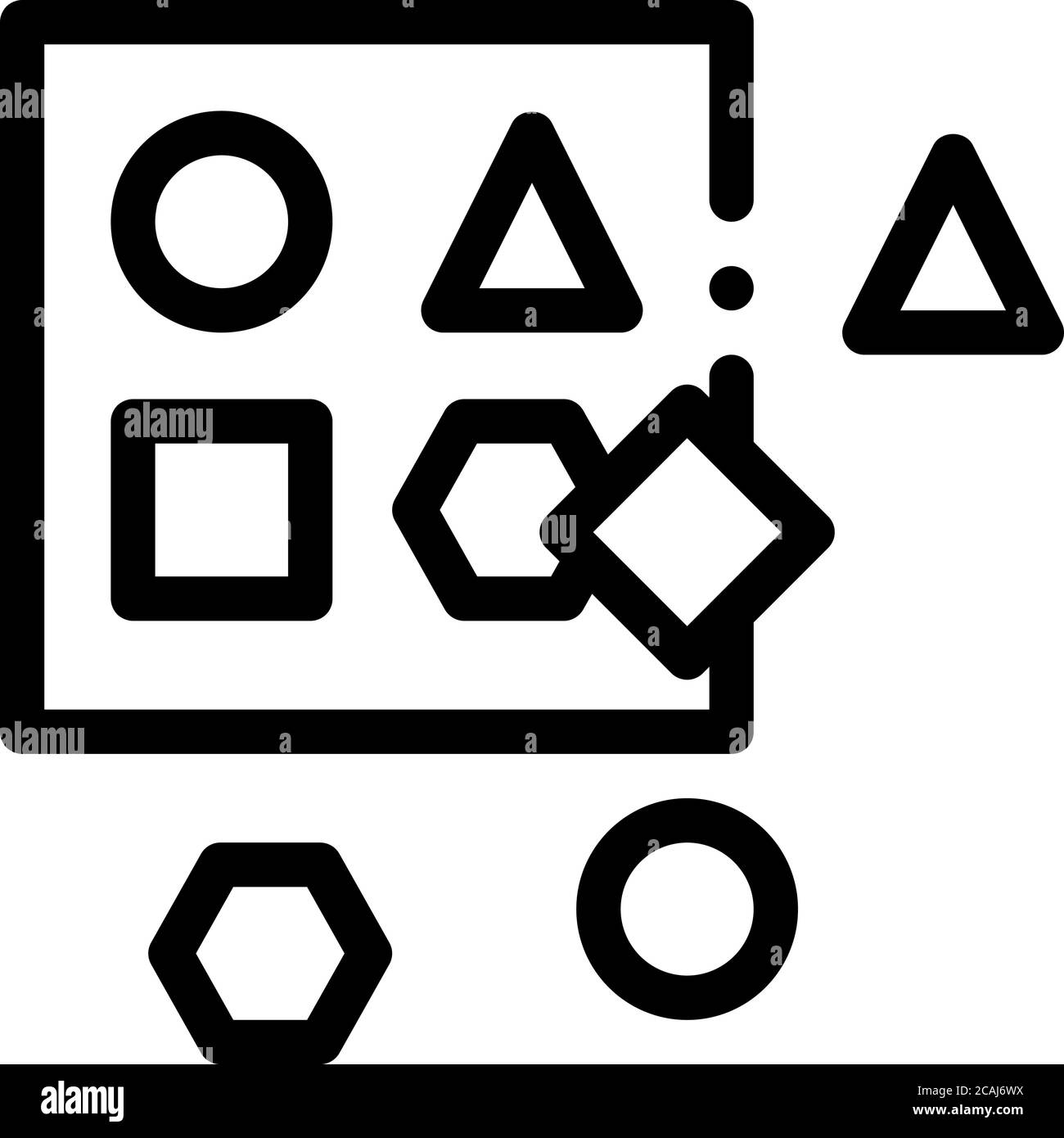 illustration vectorielle de l'icône des jouets éducatifs Illustration de Vecteur