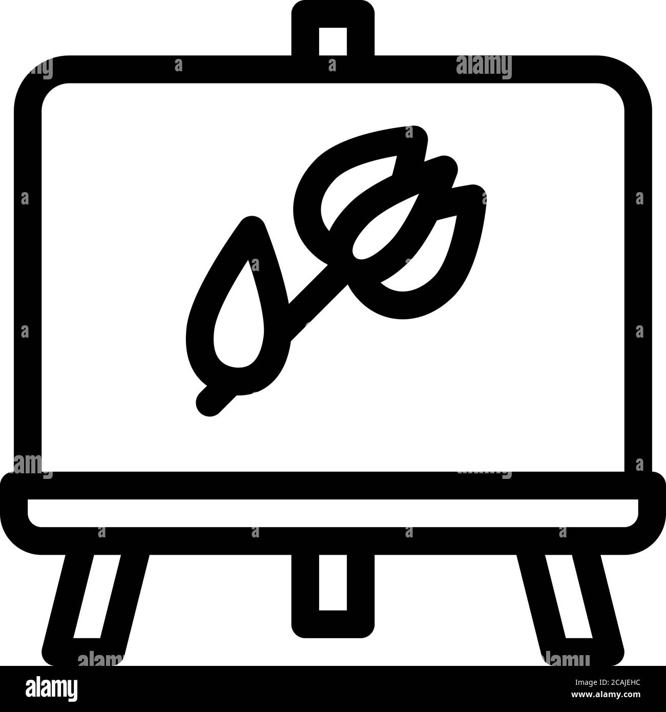 illustration vectorielle de l'icône de fleur peinte Illustration de Vecteur