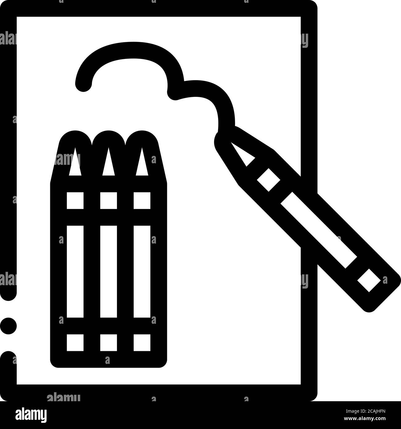 illustration du contour vectoriel de l'icône de peinture Illustration de Vecteur