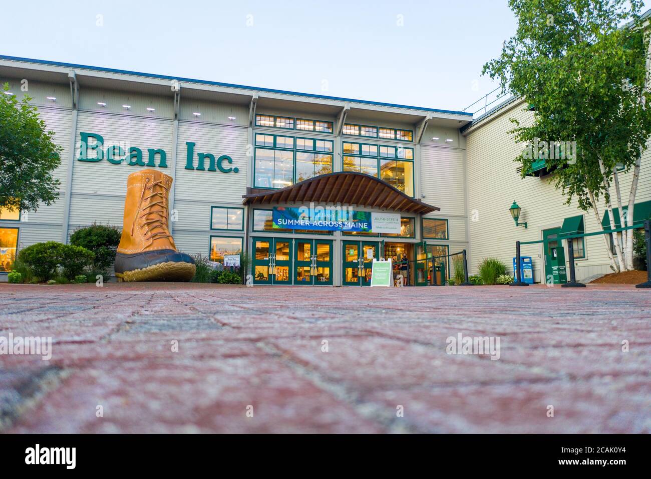 LL Bean Flagship Store, Freeport, Maine, États-Unis Banque D'Images