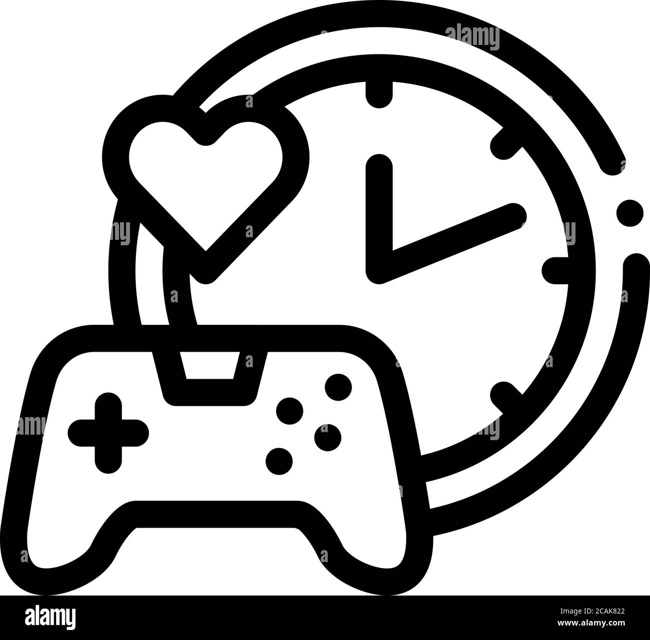 illustration vectorielle de l'icône du scénario d'amour du jeu Illustration de Vecteur