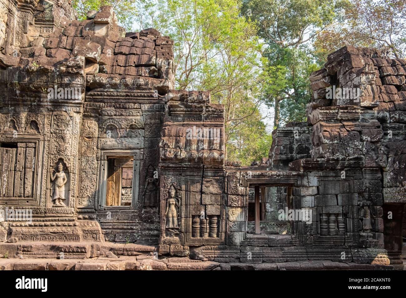 Temple Banteay Kdei, Siem Reap, Cambodge Banque D'Images