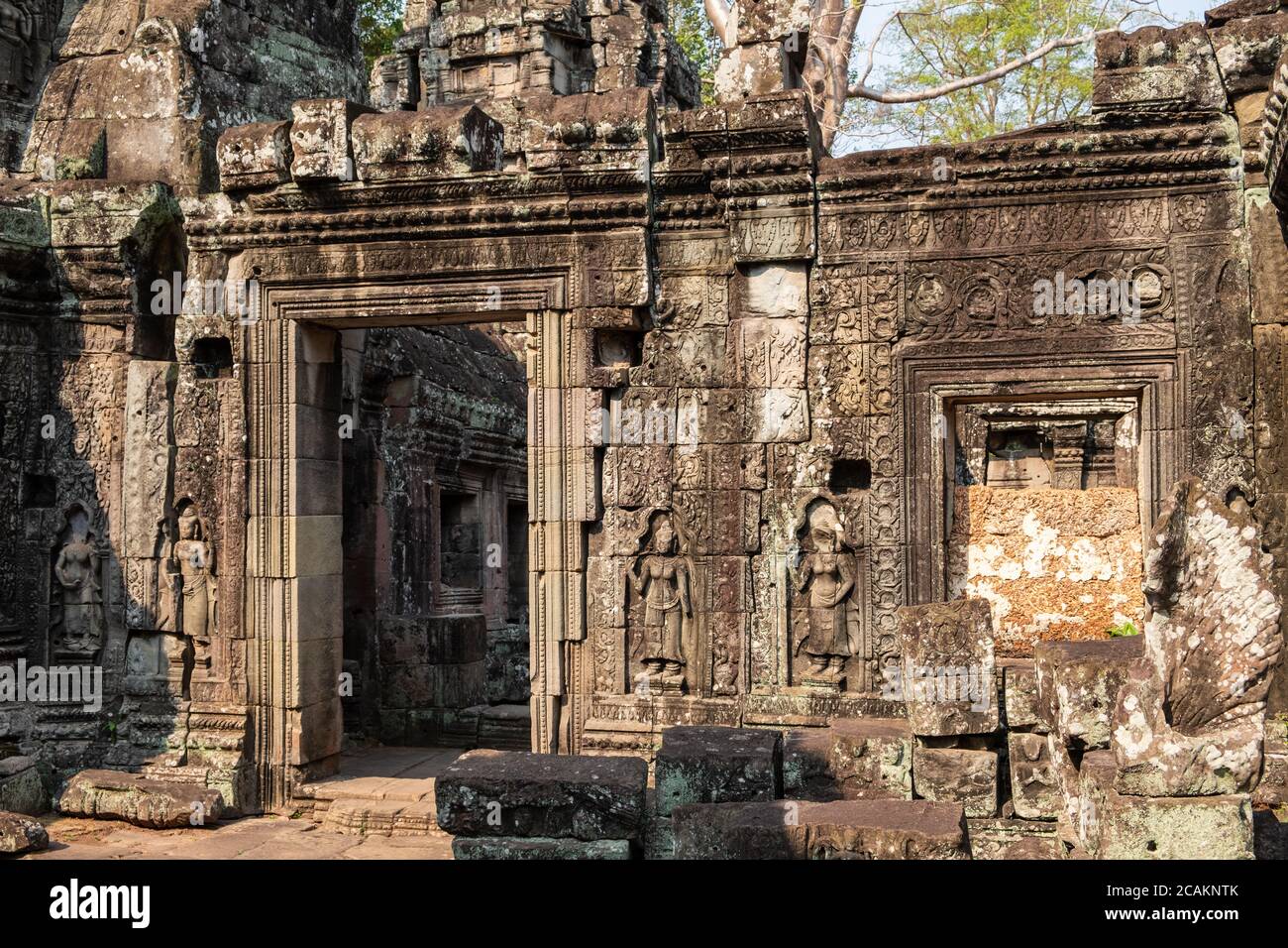 Temple Banteay Kdei, Siem Reap, Cambodge Banque D'Images