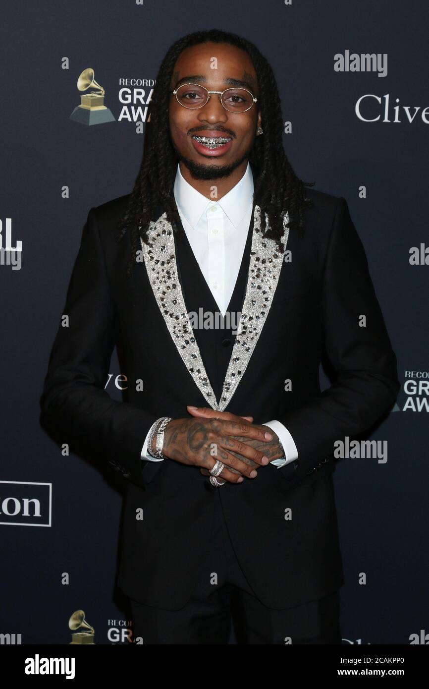 LOS ANGELES - 25 JANVIER : Quavo au Gala pré-GRAMMY de Clive Davis à l'hôtel Beverly Hilton le 25 janvier 2020 à Beverly Hills, CA Banque D'Images