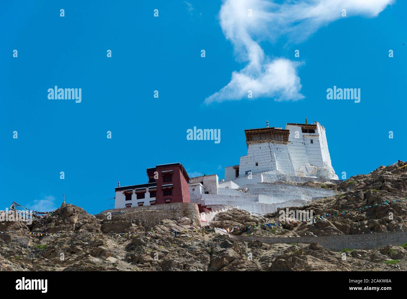 Ladakh, Inde - Monastère Namgyal Tsemo (Namgyal Tsemo Gompa) à Leh, Ladakh, Jammu et Cachemire, Inde. Banque D'Images