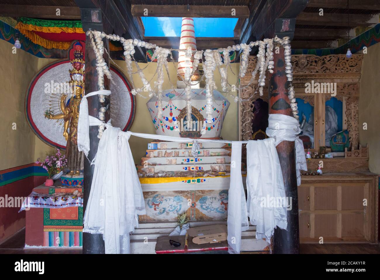 Ladakh, Inde - Monastère Namgyal Tsemo (Namgyal Tsemo Gompa) à Leh, Ladakh, Jammu et Cachemire, Inde. Banque D'Images